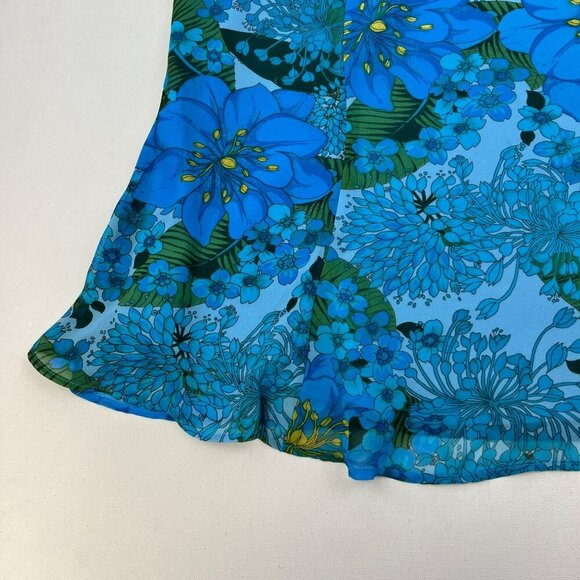 Norton McNaughton Womens Fit n Flare Skirt Floral Below Knee Multicolor Size 12 - Picture 4 of 8